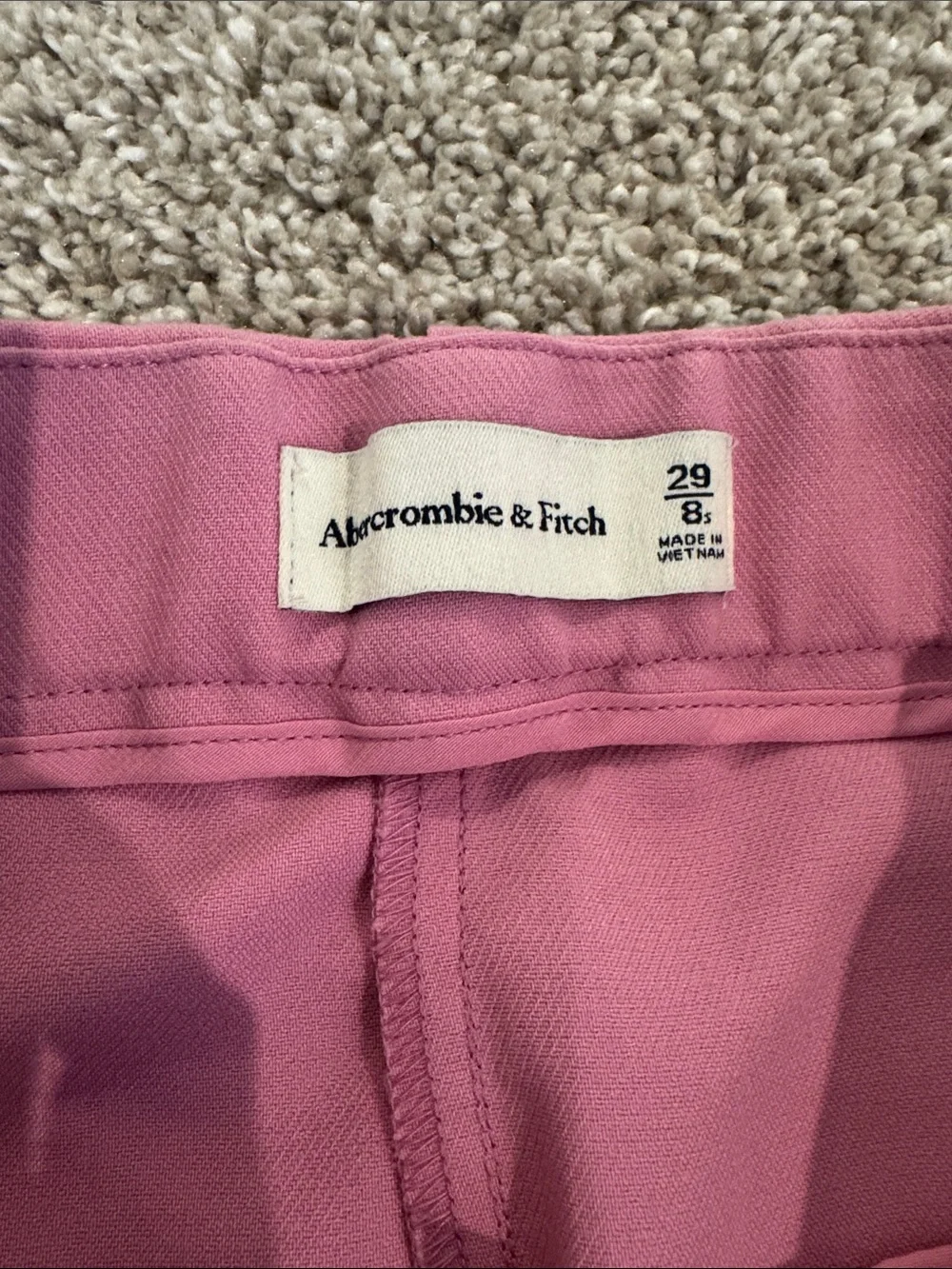 Abercrombie & Fitch Pleated High-Rise Wide-Leg Pants — 29/8S